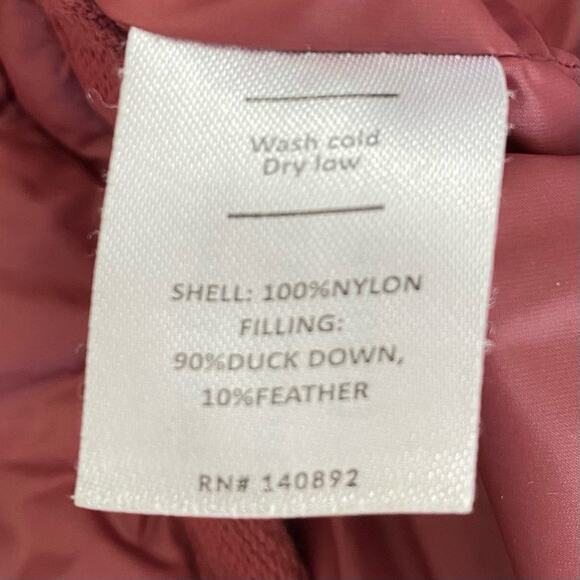 Marine Layer Laney Puffer Coat Jacket Duck Feather Down Maroon Size Medium - Picture 10 of 11
